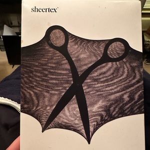 Sheertex basic black tights, size medium